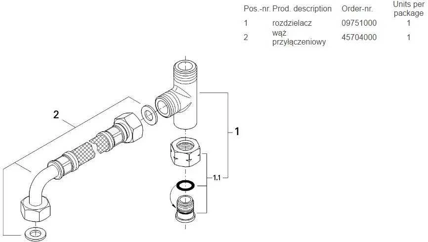 Grohe Grohtherm Micro jungčių rinkinys (47533000)