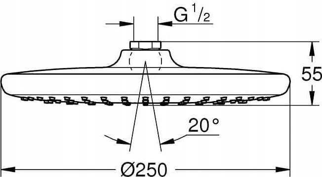 Grohe Potinkinė lietaus dušo galva Tempesta 26662000