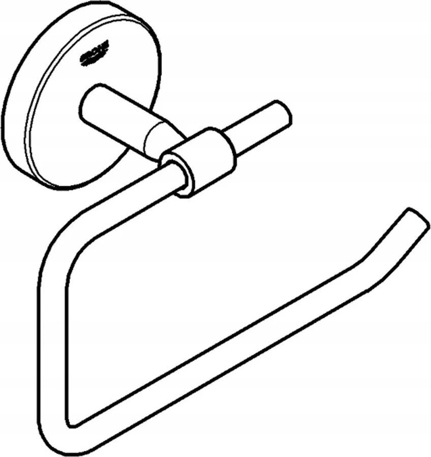Grohe BauCosmo wc popieriaus laikiklis, chromas