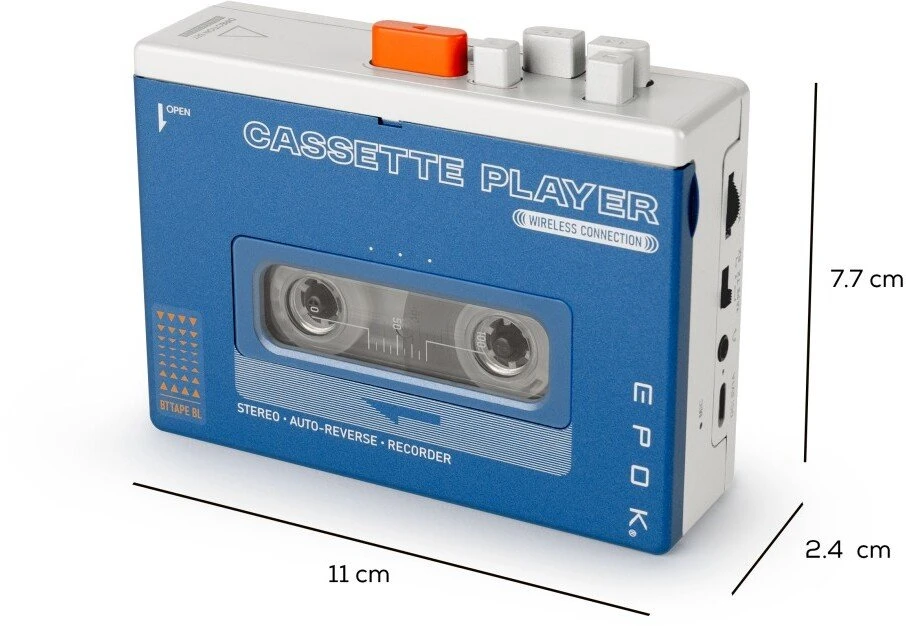 Big Ben „BigBen“ radijo imtuvas, nešiojamas kasečių grotuvas su „Bluetooth“ ir integruotu garsiakalbiu.