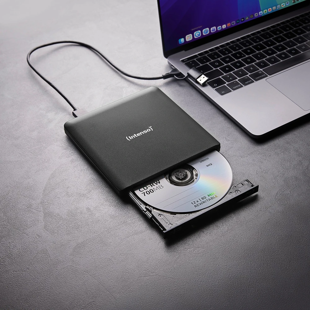 ITN Intenso EOD 500BD Slim optinių diskų įrenginys Blu-Ray ROM Juoda