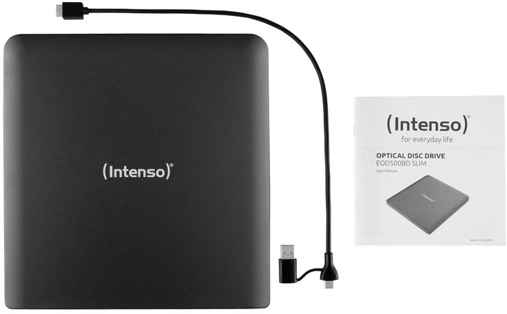 Išorinis „Blu-ray Intenso“ diskų įrenginys „Blu-ray“ įrašymo įrenginys EOD 500BD