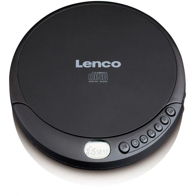 Lenco CD-010, juodas, nešiojamas CD grotuvas