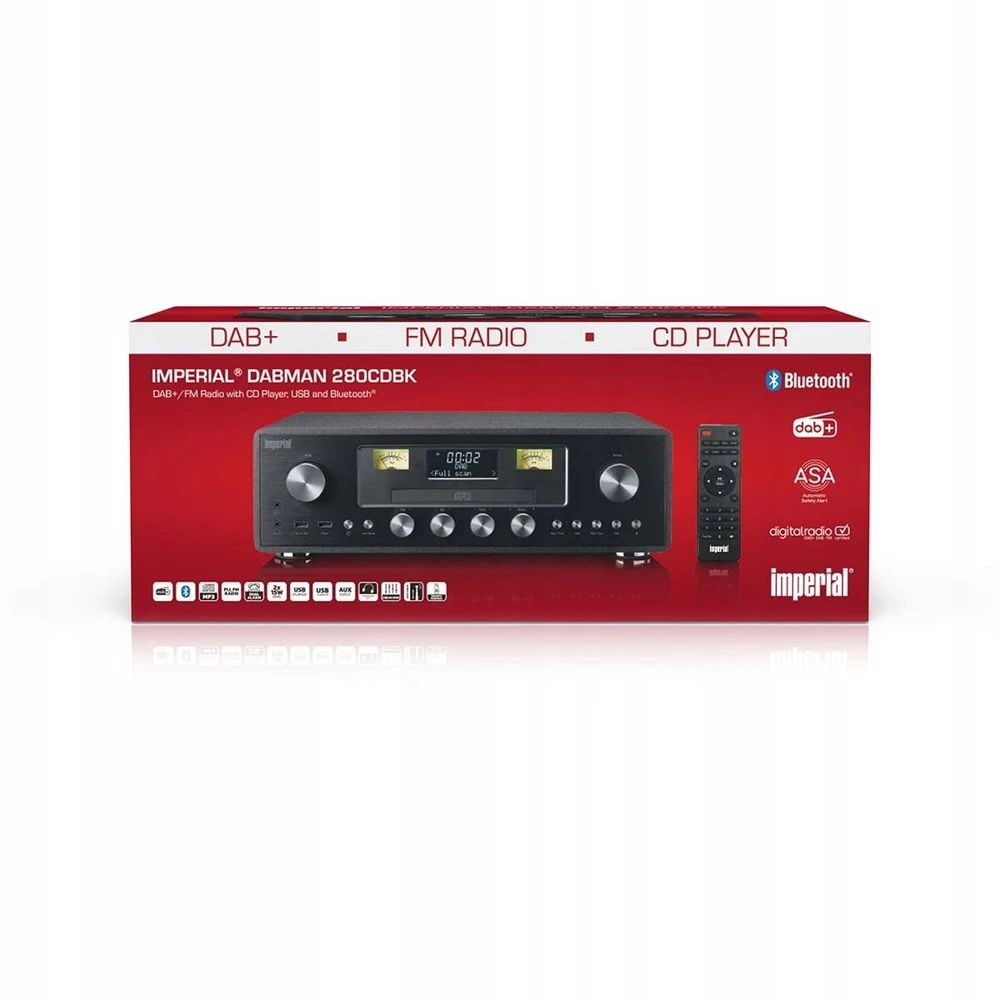 Grotuvas Imperial Radio DABMAN 280 CD DAB+/FM juoda