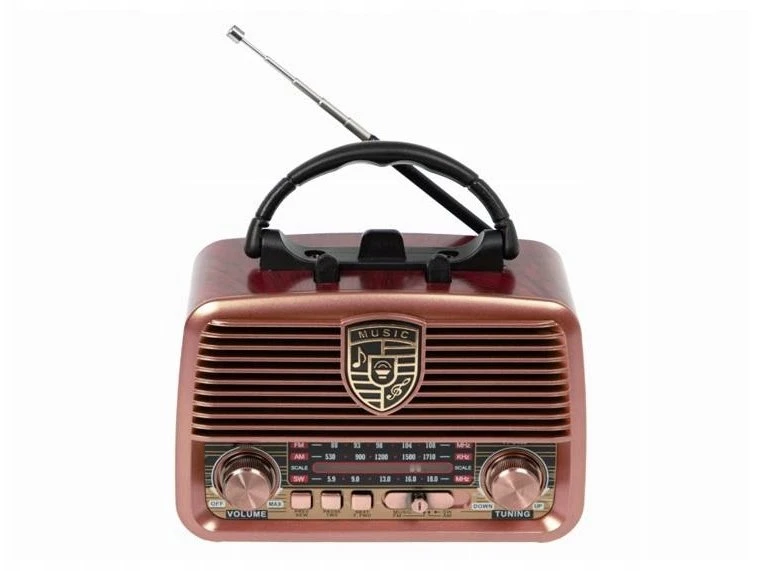 Lamex Nešiojamasis radijas RX-BT11110S su saulės baterija, FM „Bluetooth“ USB SD