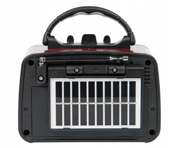 Lamex Nešiojamasis radijas RX-BT11110S su saulės baterija, FM „Bluetooth“ USB SD