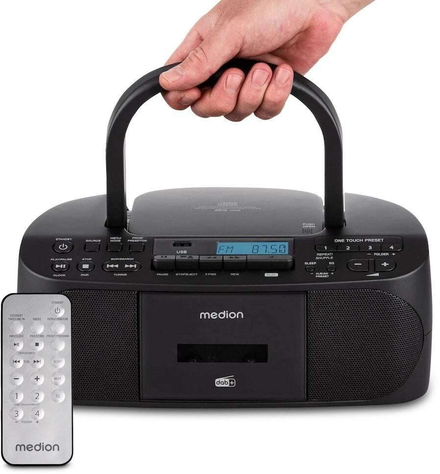 Grotuvas Medion MEDION® LIFE® DRX-1 Plus Boombox juoda