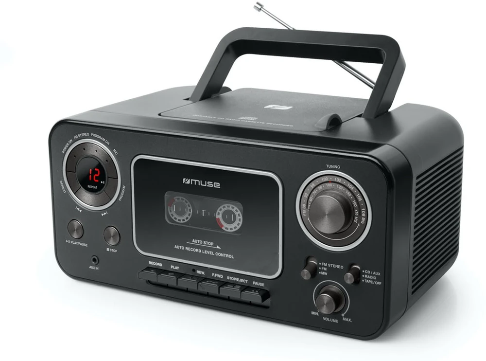 Magnetola Muse M-182 RDC radio Cassette, modelis - M-182RDC, žema