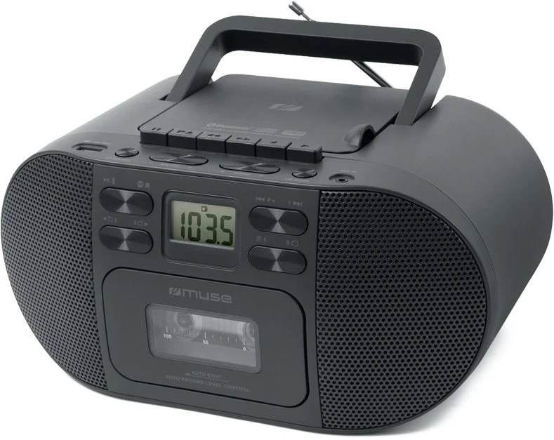 Muse M-188 RDC | Nešiojamasis radijas su „Blu-ray“ CD / MP3 kasečių grotuvu | AUX įvestis