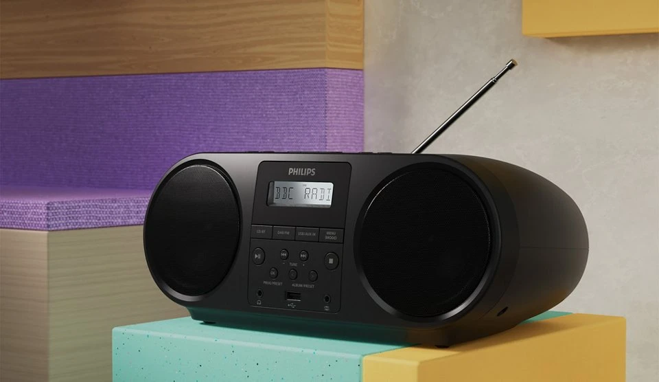 Grotuvas Philips TAZ6000/10, Juodas, Portable CD grotuvas