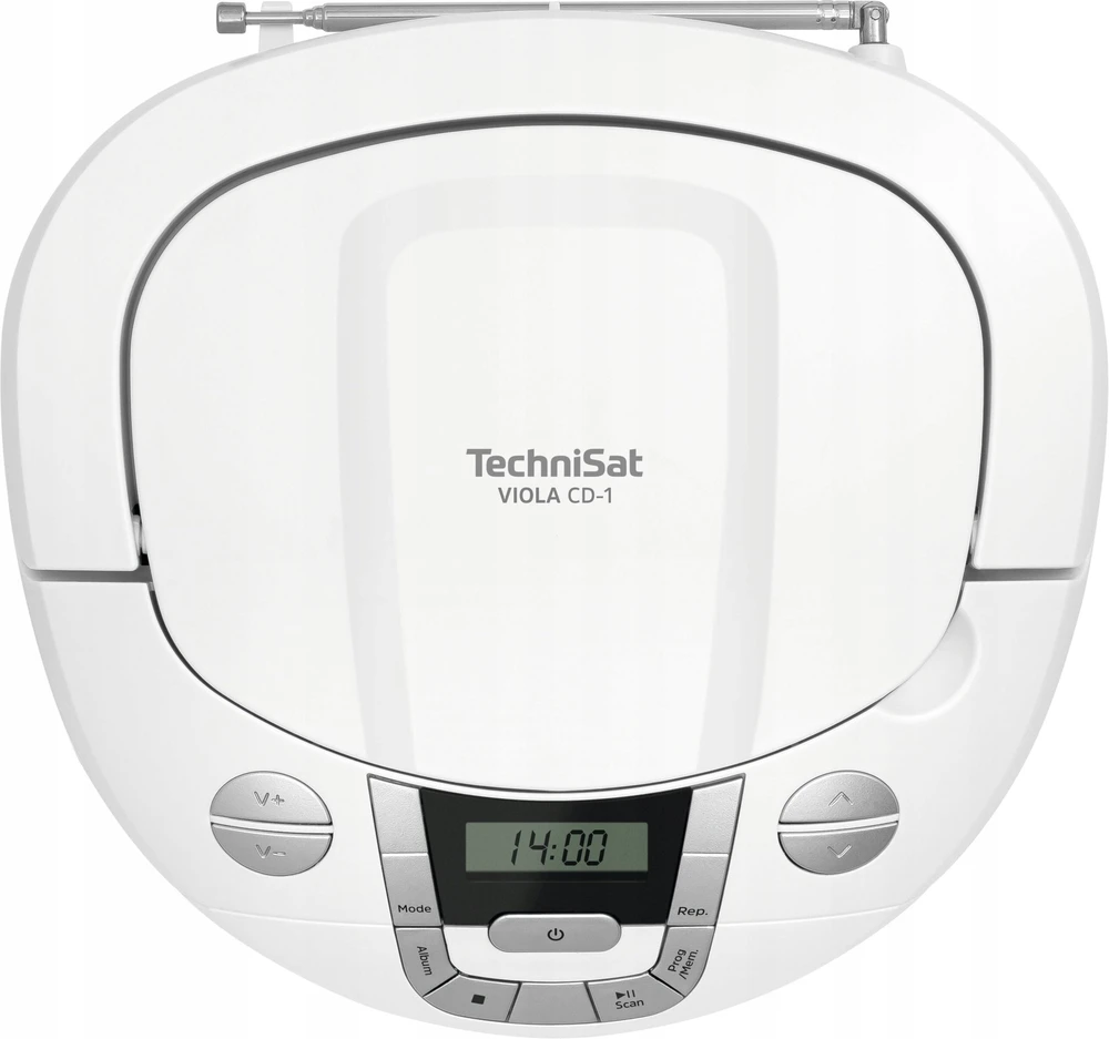 Grotuvas TechniSat Grotuvas CD TechniSat VIOLA CD-1 FM DAB+ MP3 LCD AUX Bluetooth balta