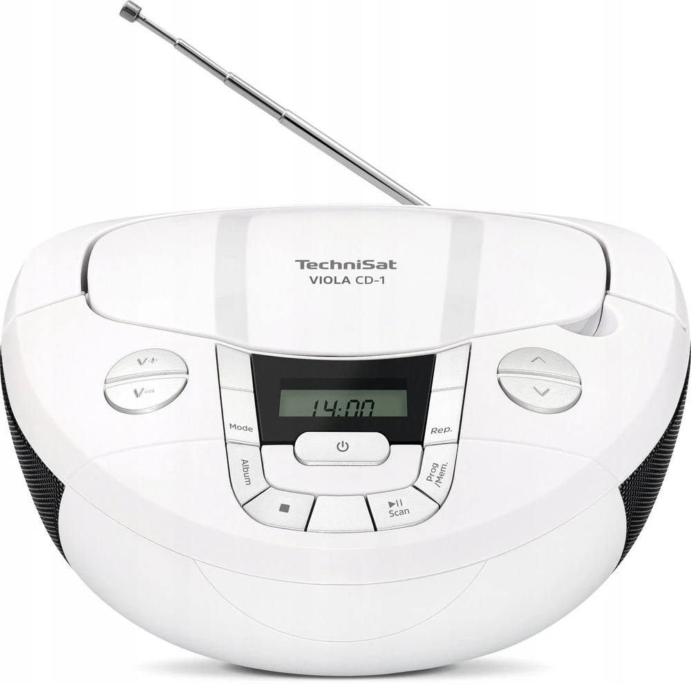 Grotuvas TechniSat Grotuvas CD TechniSat VIOLA CD-1 FM DAB+ MP3 LCD AUX Bluetooth balta