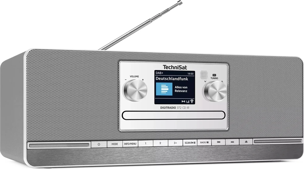 Technisat DigatRadio 372 CD IR sidabras