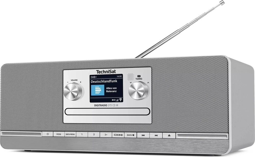 Technisat DigatRadio 372 CD IR sidabras