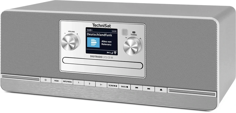 Technisat DigatRadio 372 CD IR sidabras