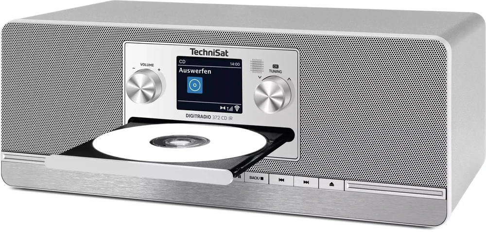 Technisat DigatRadio 372 CD IR sidabras