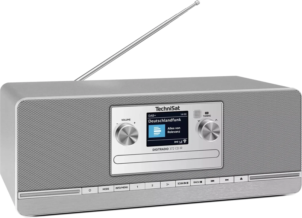 Technisat DigatRadio 372 CD IR sidabras