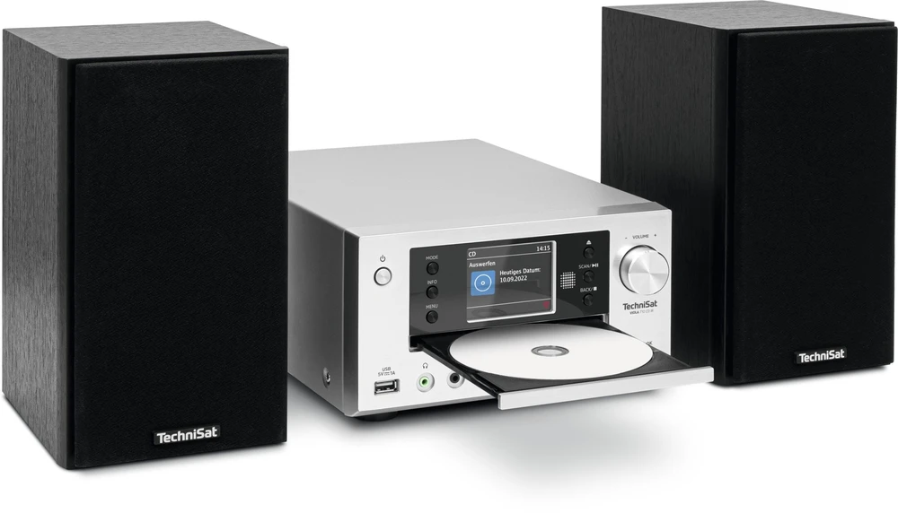 Muzikinis centras Grotuvas TechniSat Technisat Viola 710 CD IR sidabrinė