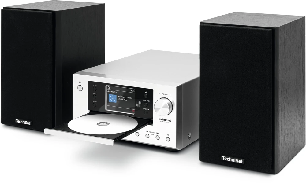 Muzikinis centras Grotuvas TechniSat Technisat Viola 710 CD IR sidabrinė