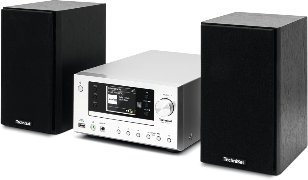 Muzikinis centras Grotuvas TechniSat Technisat Viola 710 CD IR sidabrinė