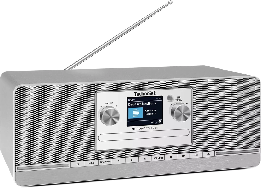 TechniSat „Technsat DigitRadio 372 CD BT“ sidabrinis