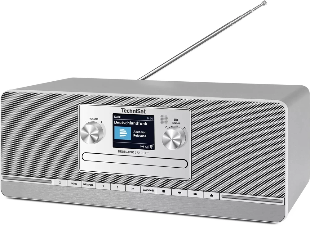 TechniSat „Technsat DigitRadio 372 CD BT“ sidabrinis