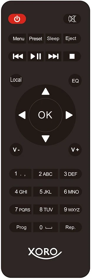 Grotuvas Xoro Viskas viename stereo interneto radijas su CD grotuvu DAB+ BT
