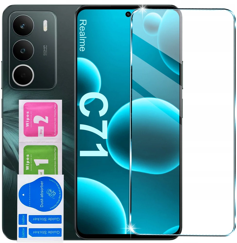 2,5D Premium grūdintas stiklas, skirtas Realme C71 4G (global)