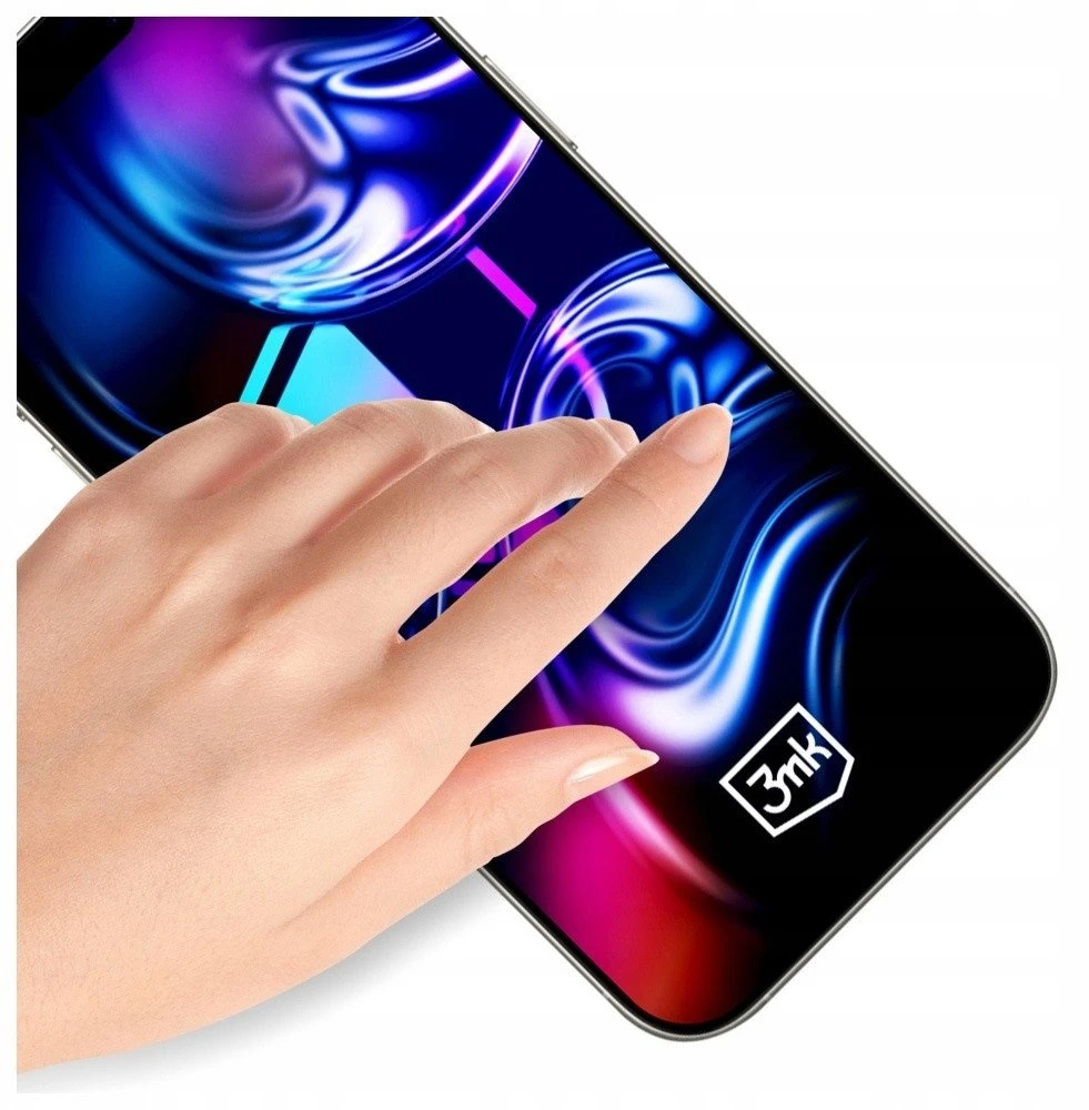 Apsauginis stiklas 3MK HardGlass Max su aplikatoriumi skirtas Apple iPhone 16 Pro/17