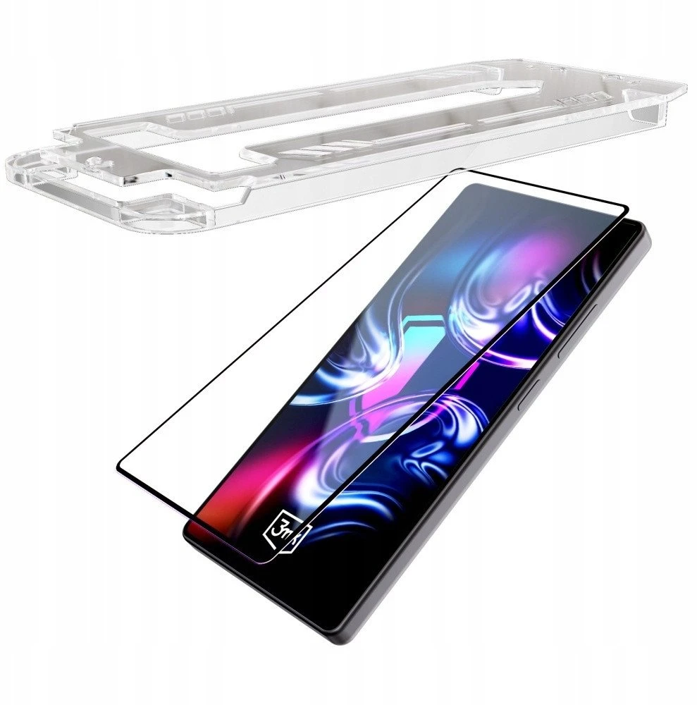 Grūdintas stiklas 3MK HardGlass Max su aplikatorem do Samsung Galaxy S24/S25