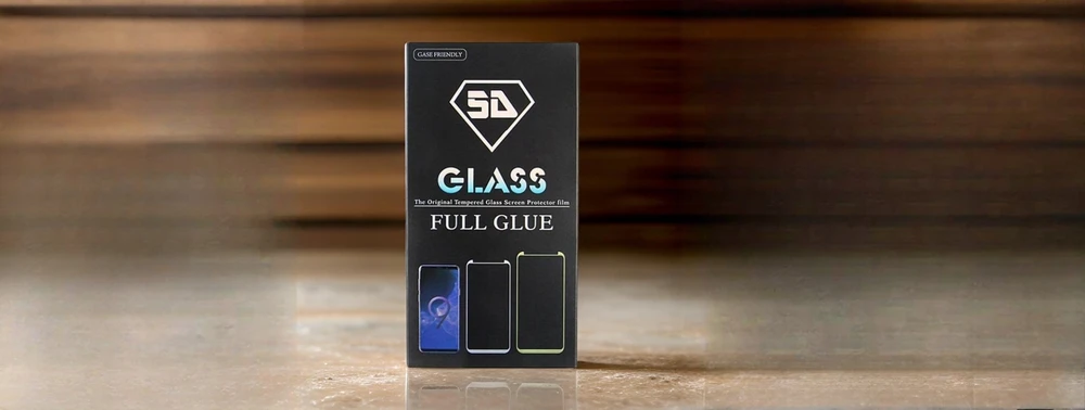 Grūdintas 5D stiklas "Realme C61" juodam rėmeliui