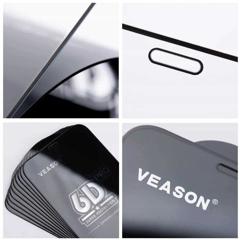 6D Pro Veason Glass (SET 10in1) - skirtas Samsung Galaxy A36 / A56 juodas