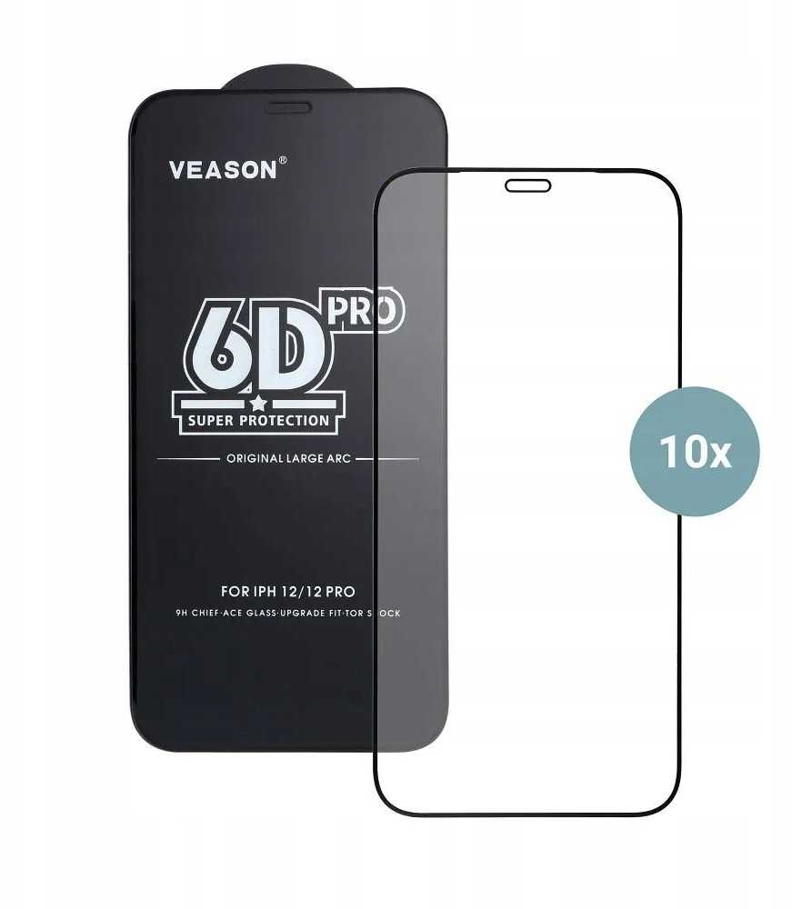 6D Pro Veason Glass (SET 10in1) - skirtas Samsung Galaxy A36 / A56 juodas