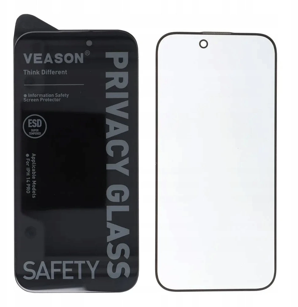 6D Pro Veason Privacy Glass - for Iphone 15 juodas