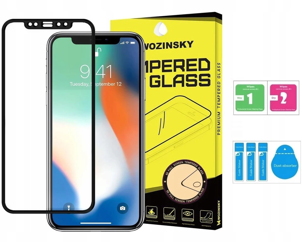 TFO TelForceone Grūdintas stiklas 9D "iPhone 12 Mini 5,4" juodas rėmelis