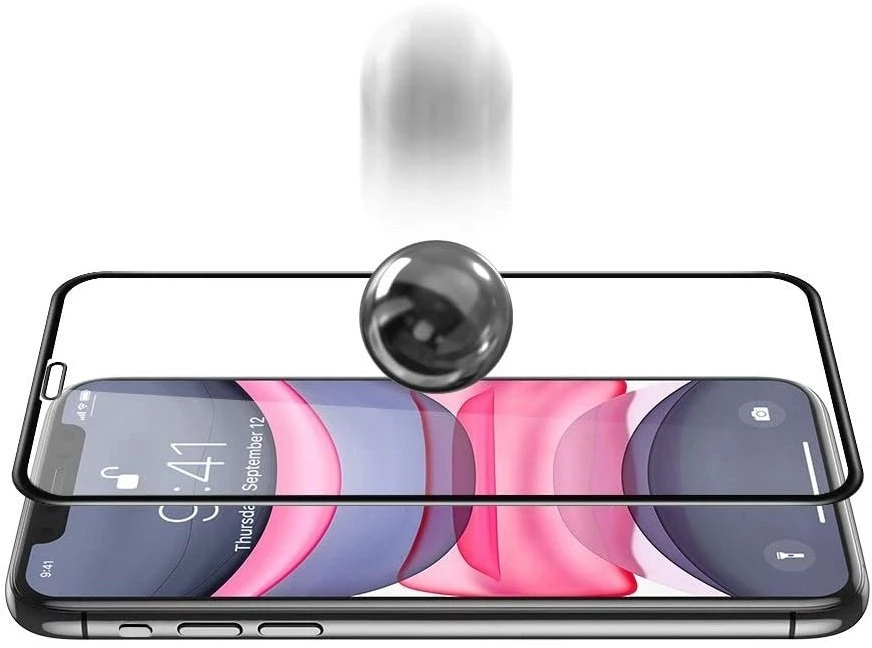 TFO TelForceone Grūdintas stiklas 9D "iPhone 12 Mini 5,4" juodas rėmelis