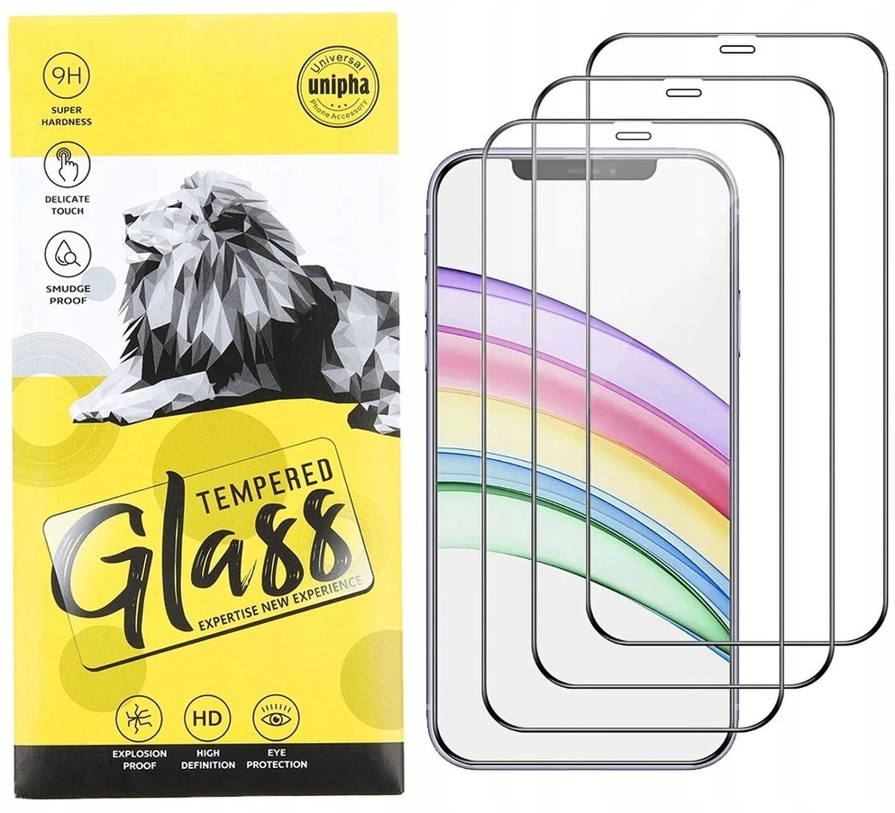 TFO TelForceone Grūdintas stiklas 9D "iPhone 12 Mini 5,4" juodas rėmelis