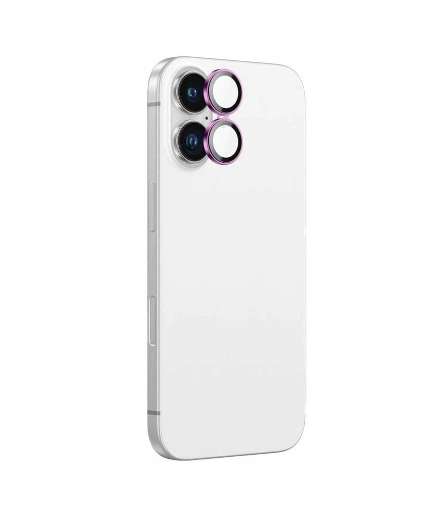 Nezatříděno „AmazingThing AR“ aliuminio 2 objektyvų stiklas su kameros objektyvo rėmeliu, skirtas „iPhone 16 / 16 Plus“ - Rožinė