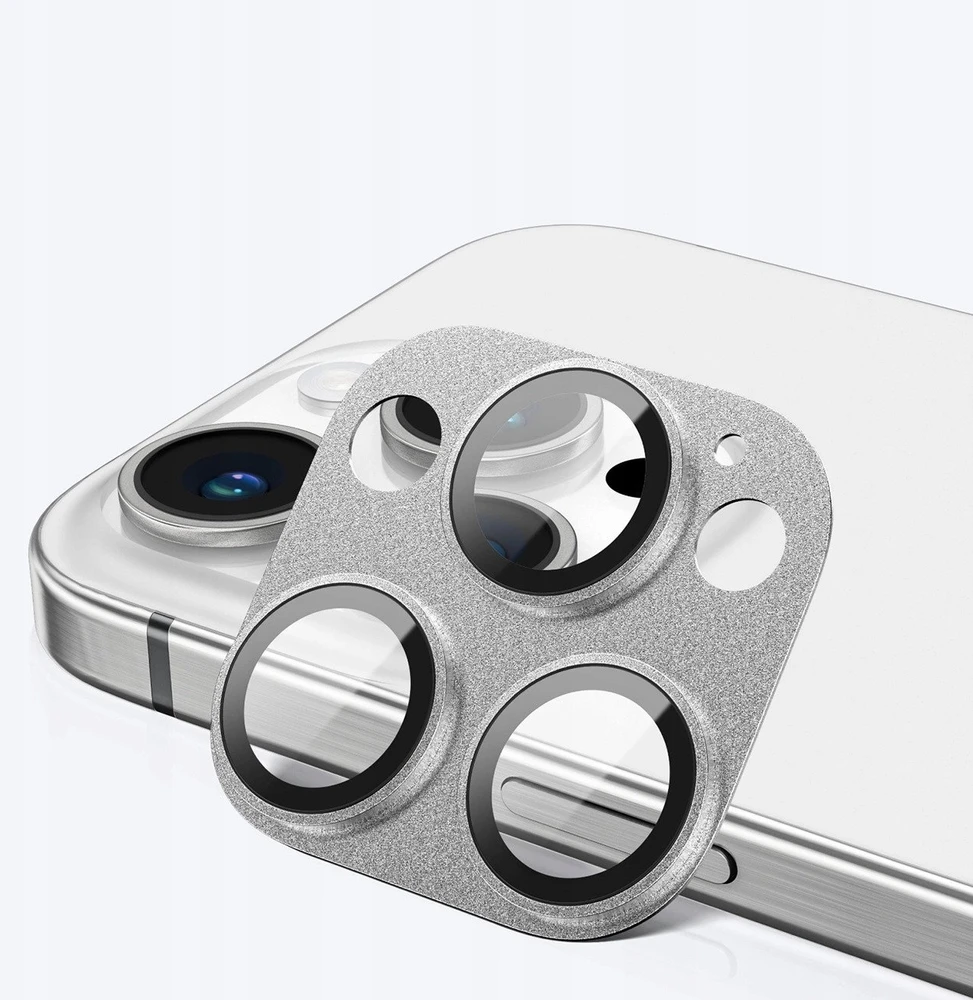 Nezatříděno AmazingThing Aviation-Grade Alloy Apsauginis stiklas Lens skirtas Apple iPhone 16 Pro / 16 Pro Max Camera Lens - Gray