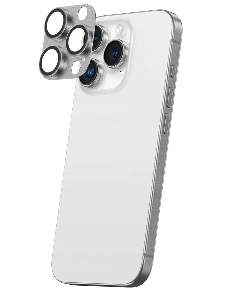 Nezatříděno AmazingThing Aviation-Grade Alloy Apsauginis stiklas Lens skirtas Apple iPhone 16 Pro / 16 Pro Max Camera Lens - Gray