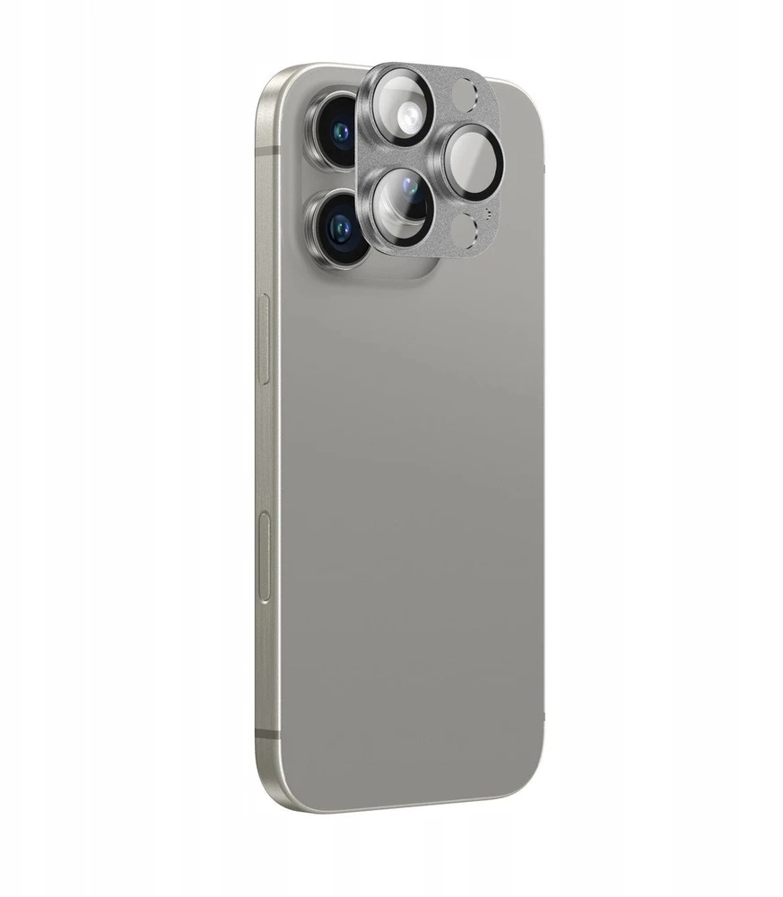 Nezatříděno AmazingThing Aviation-Grade Alloy Apsauginis stiklas Lens skirtas Apple iPhone 16 Pro / 16 Pro Max Camera Lens - Gray