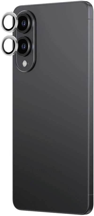 „AmazingThing Radix AR“ objektyvo stiklinis dėklas „Samsung S25 Edge Camera Island“ – skaidrus