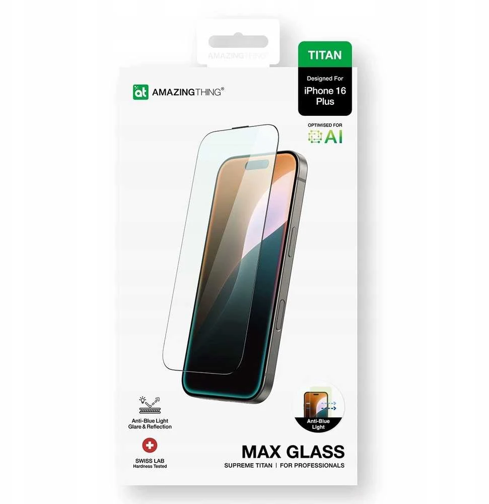 Nezatříděno AmazingThing Titan Max Apsauginis stiklas skirtas Apple iPhone 16 Plus