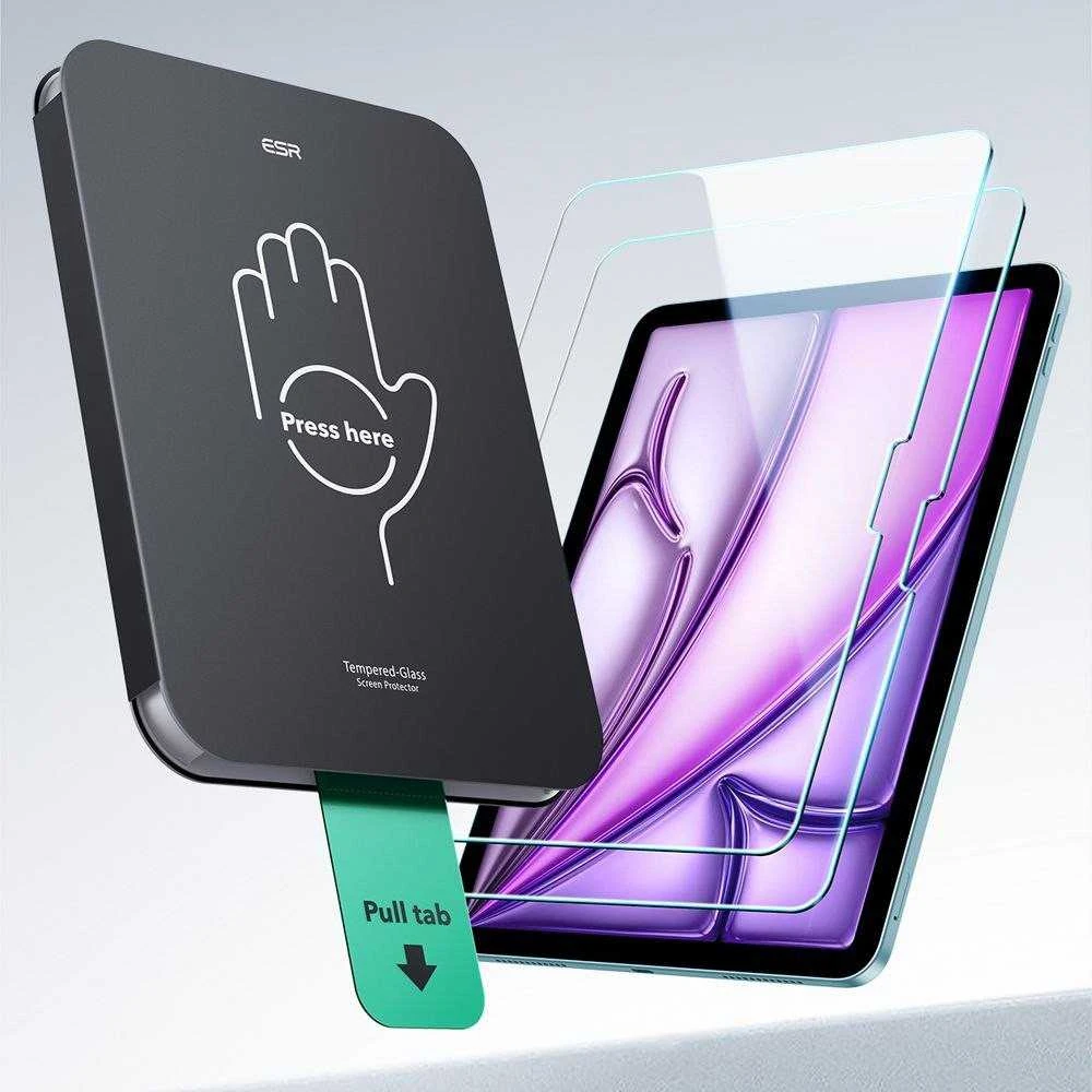ESR UltraFit grūdinto stiklo 2 vnt. pakuotė, skirta iPad Air 11" (2024/2025/2026)