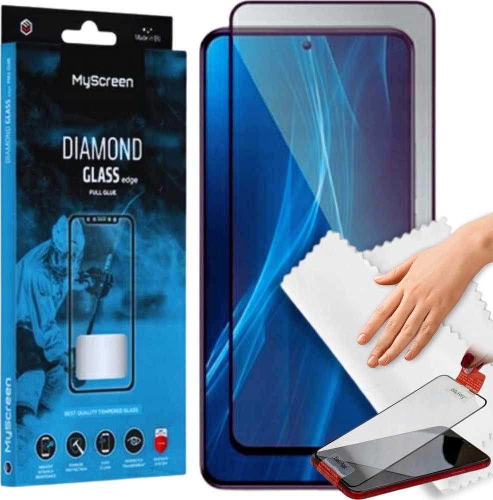 Apsauginis stiklas MyScreen Diamond Glass Edge FG skirtas Google Pixel 9a juodos spalvos