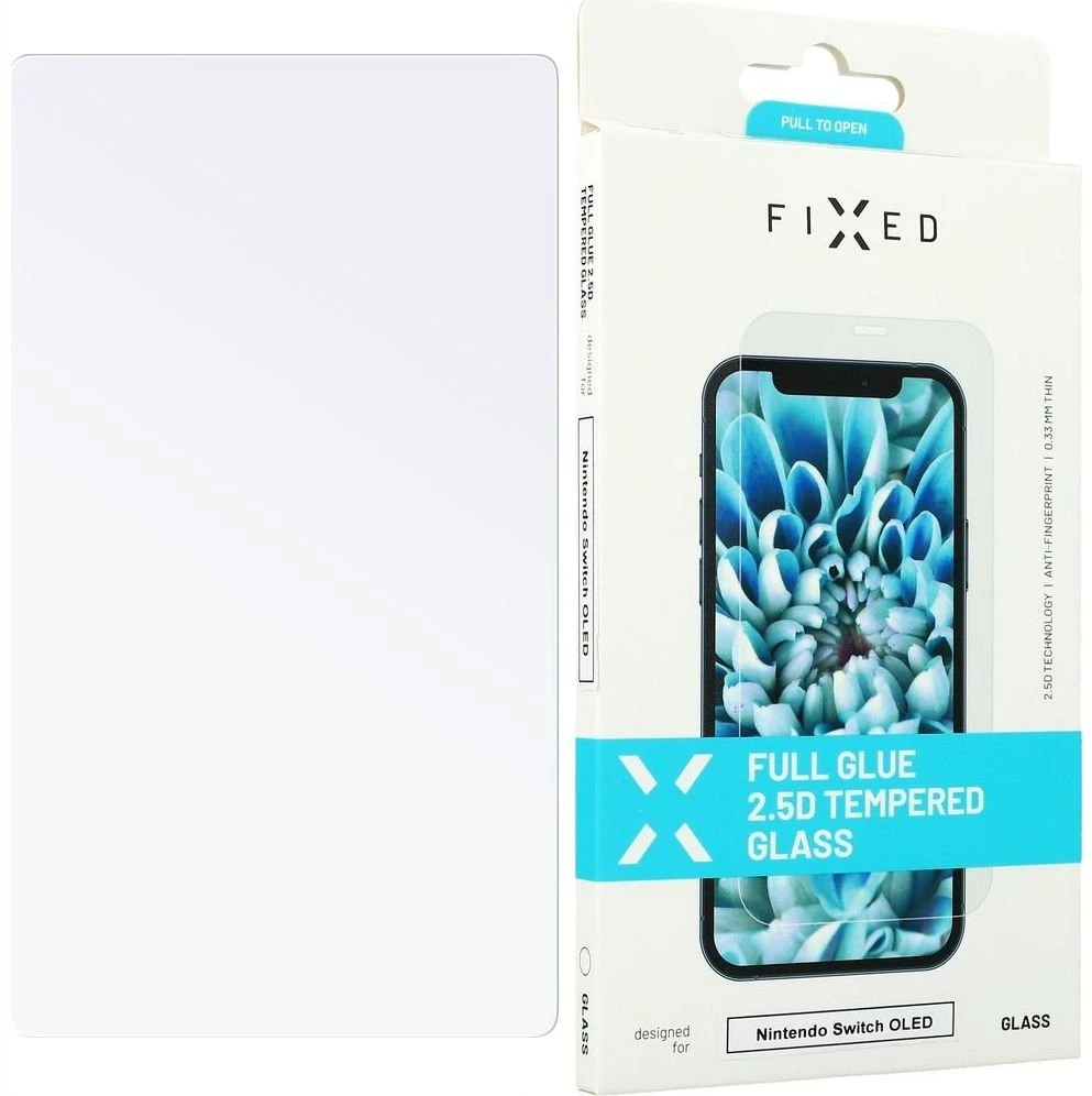 FIXED Apsauginis grūdintas stiklas, skirtas Nintendo Switch OLED skaidrus