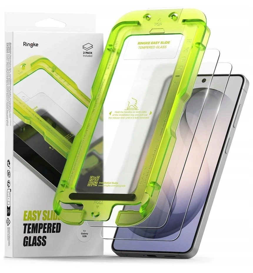 Apsauginis stiklas Ringke Easy Slide 2 vnt. Samsung Galaxy S26 skaidrus