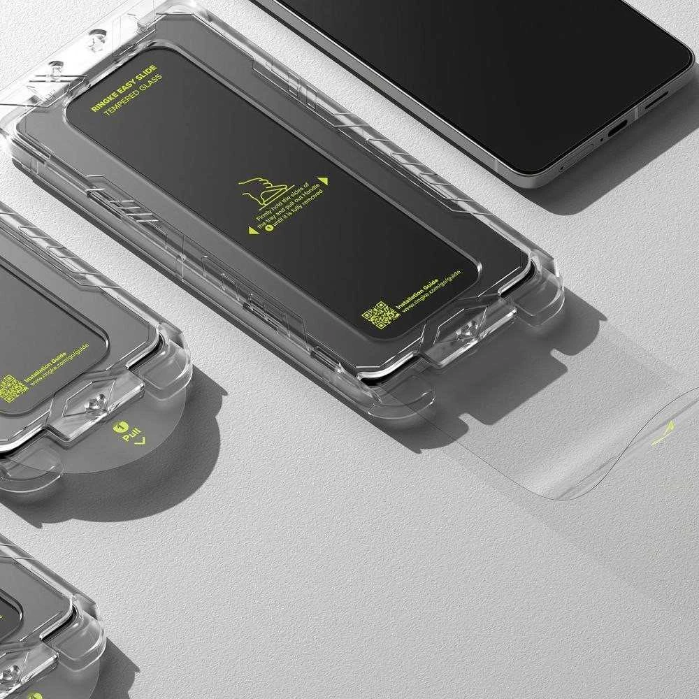 Ringke Easy Slide 2-pack apsauginis stiklas skirta Samsung Galaxy S25 Edge – skaidrus