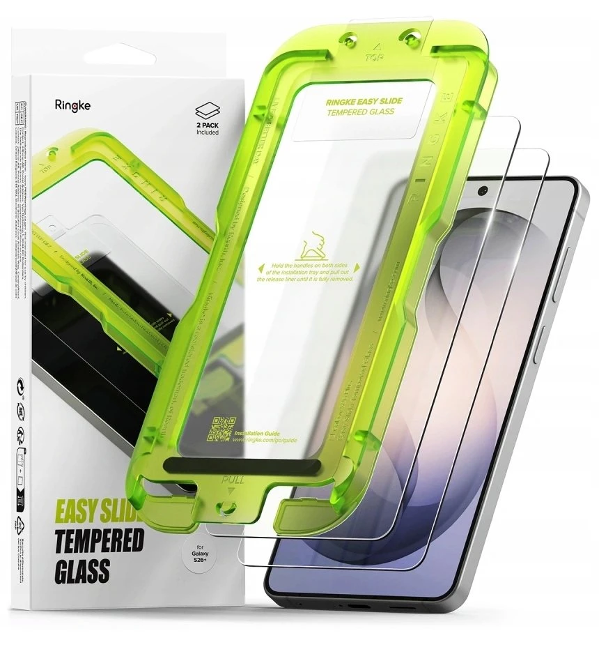 Apsauginis stiklas Ringke Easy Slide 2 vnt. Samsung Galaxy S26+ Plus skaidrus