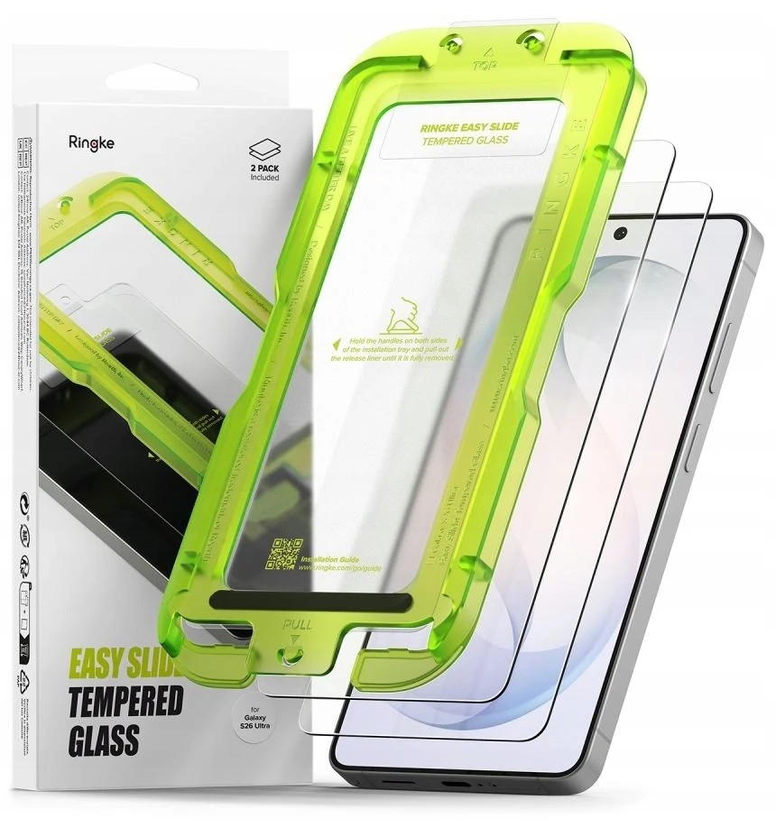Apsauginis stiklas Ringke Easy Slide 2 vnt. Samsung Galaxy S26 Ultra skaidrus
